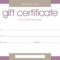 Certificates: Stylish Free Customizable Gift Certificate Inside Printable Gift Certificates Templates Free