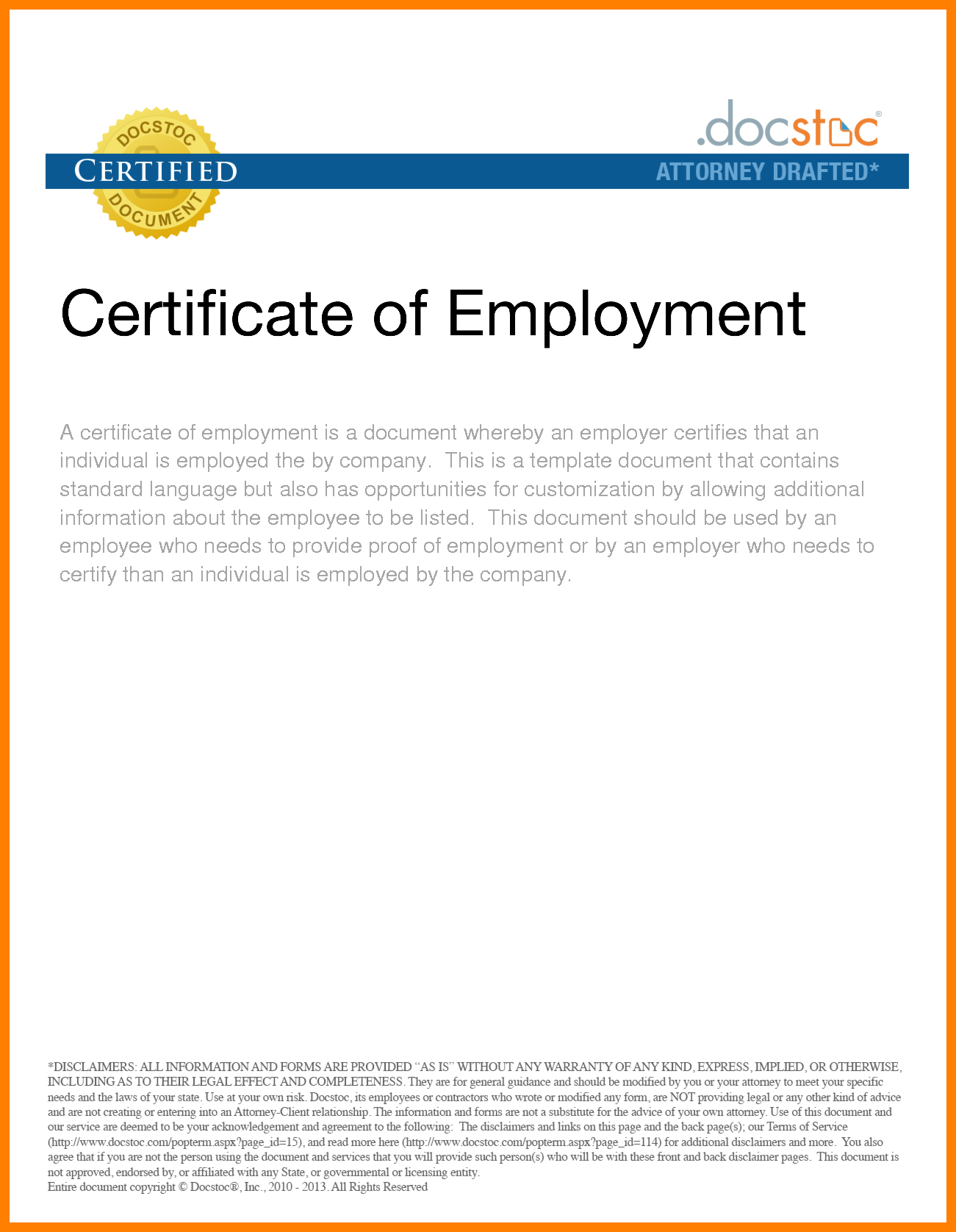 Certification Employment Letter Sample Job Letteres Throughout Sample Certificate Employment Template