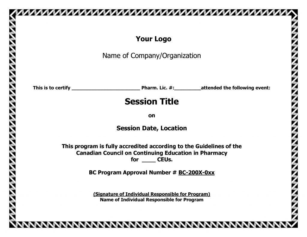 Ceu Certificate Of Completion Template Brochure Templates With Regard To Ceu Certificate Template