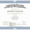 Ceu Certificate Of Completion Template Sample with Continuing Education Certificate Template