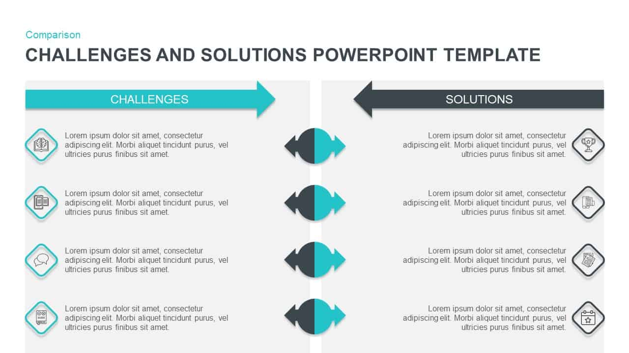 Challenges & Solutions Powerpoint Template – Slidebazaar Inside Powerpoint Template Resolution