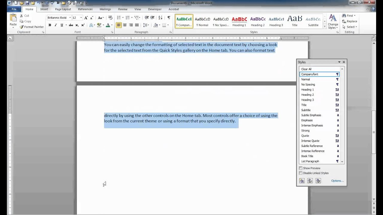 Change The Normal Template In Word 2010 – Atlantaauctionco Pertaining To Change The Normal Template In Word 2010