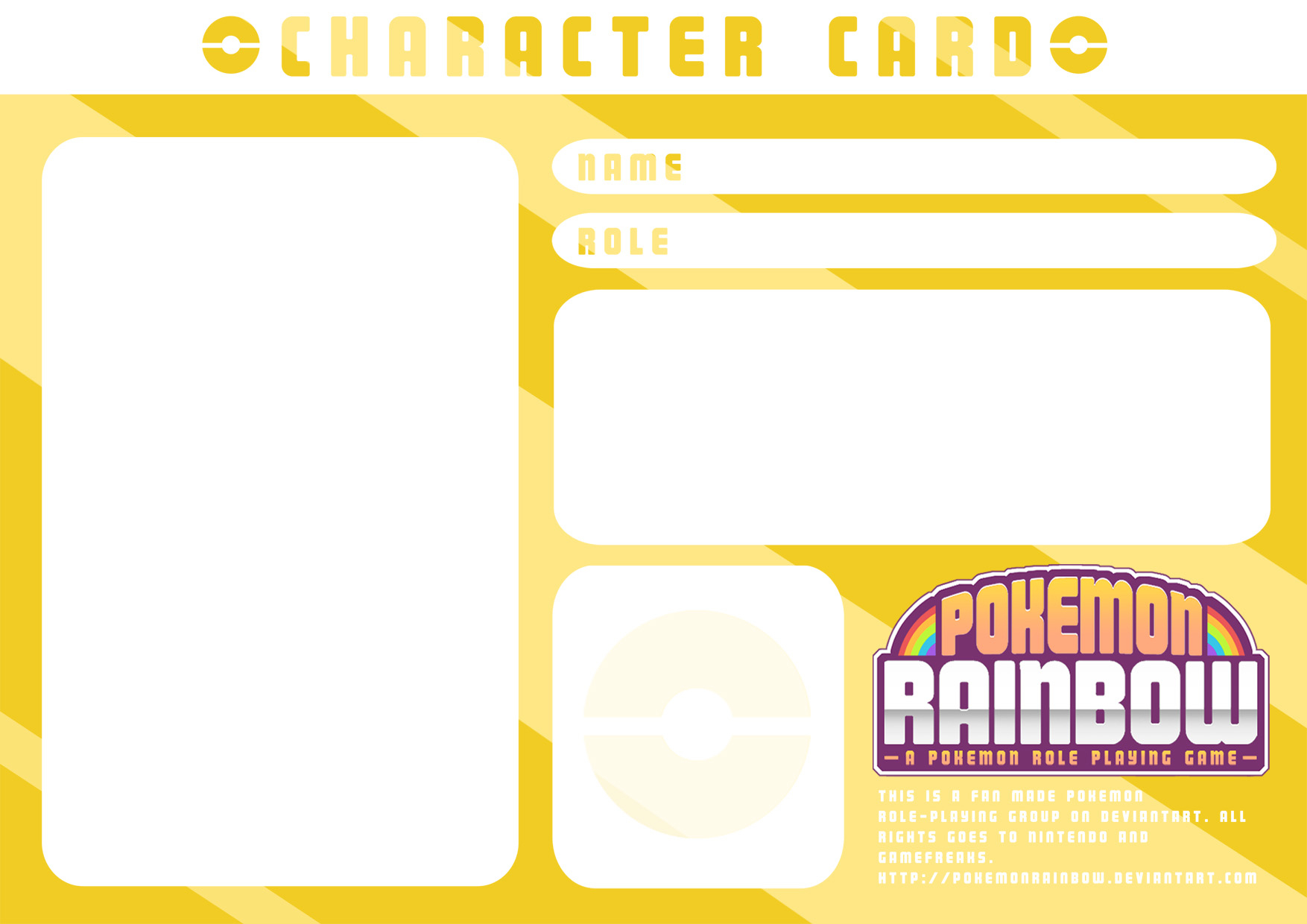 Character Card Template (Golden Trainer)Ry Spirit On In Pokemon Trainer Card Template