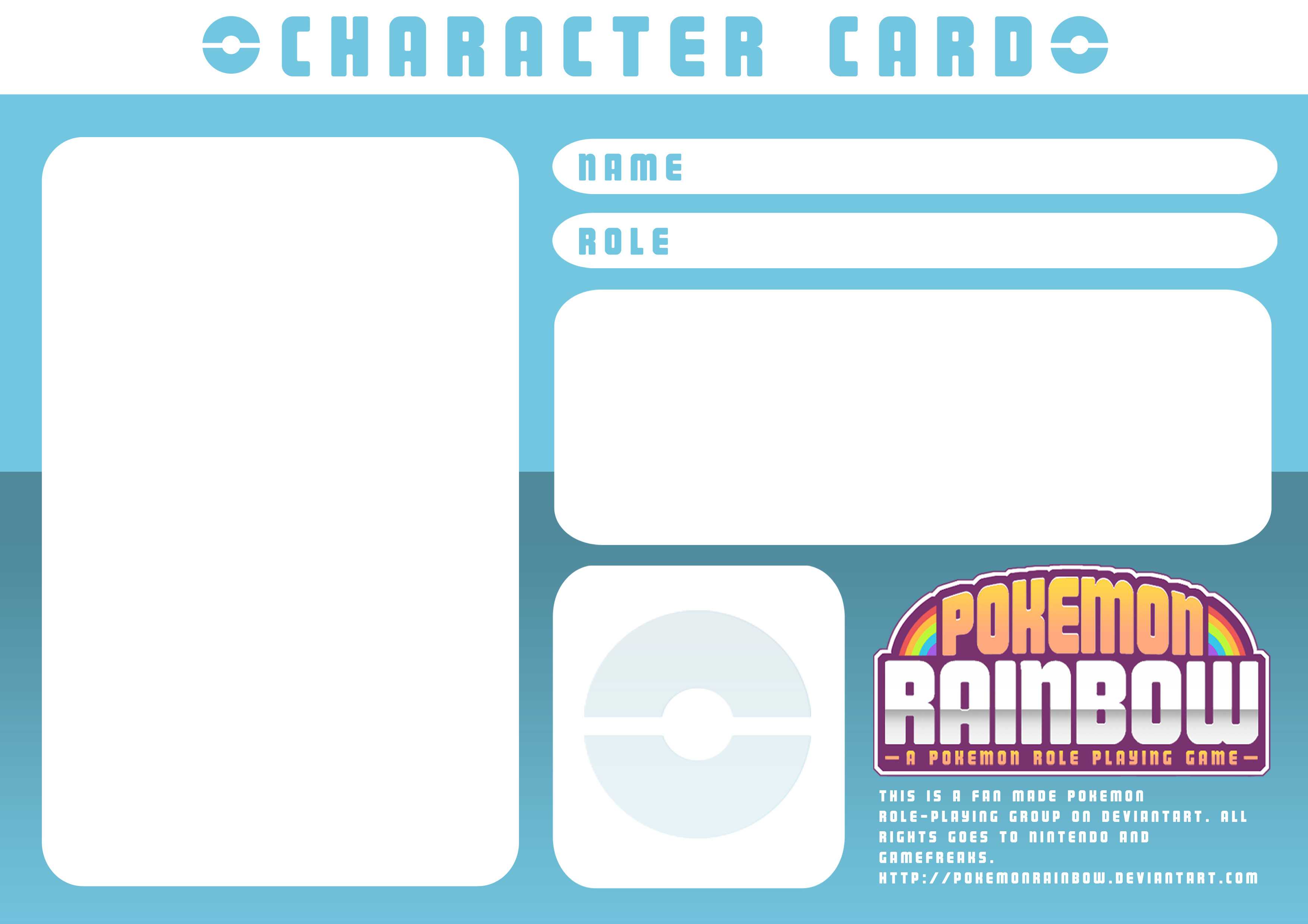 Character Card Templatery Spirit On Deviantart Throughout Pokemon Trainer Card Template