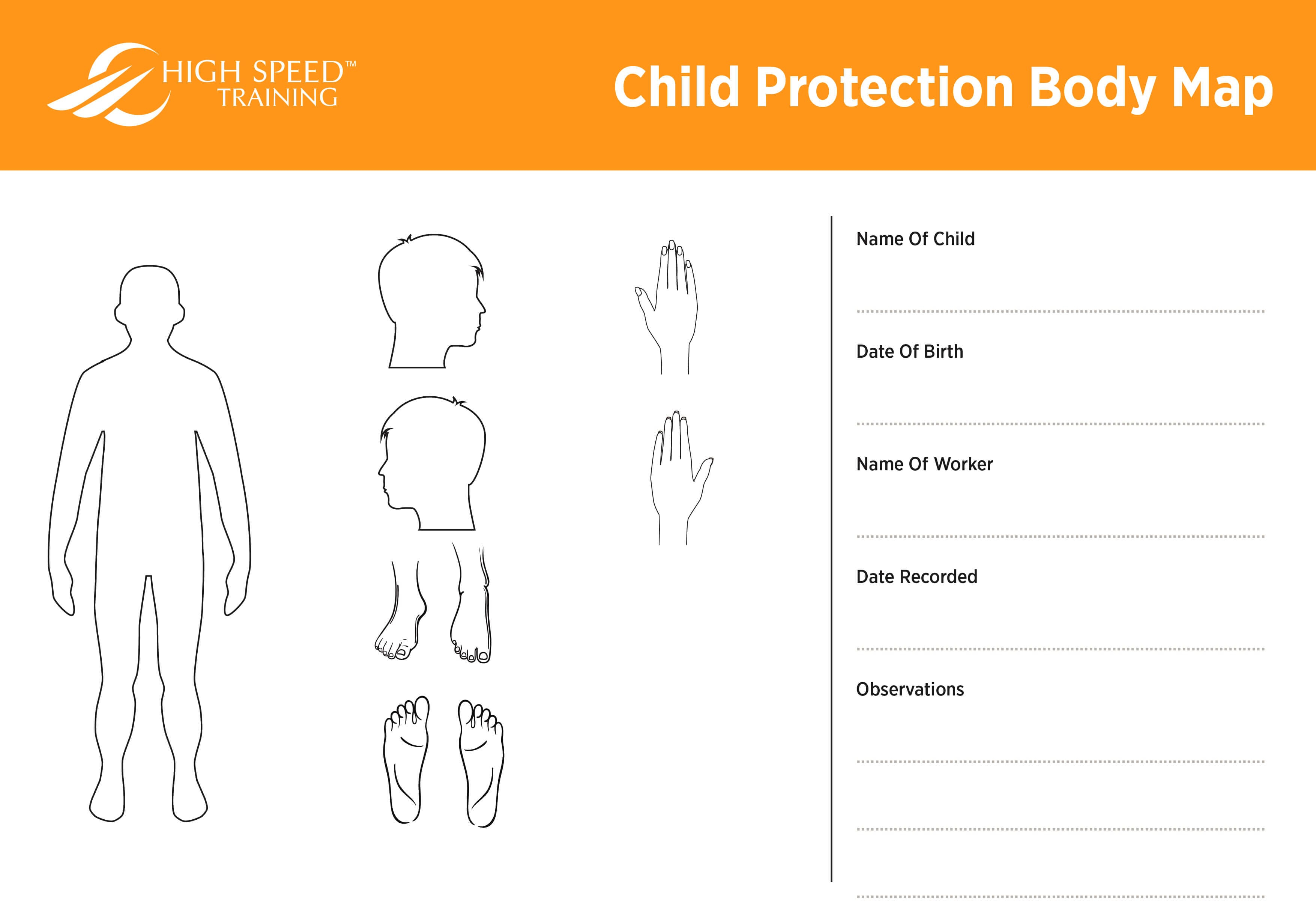 Child Protection Body Map Template | Safeguarding Advice For Blank Body Map Template