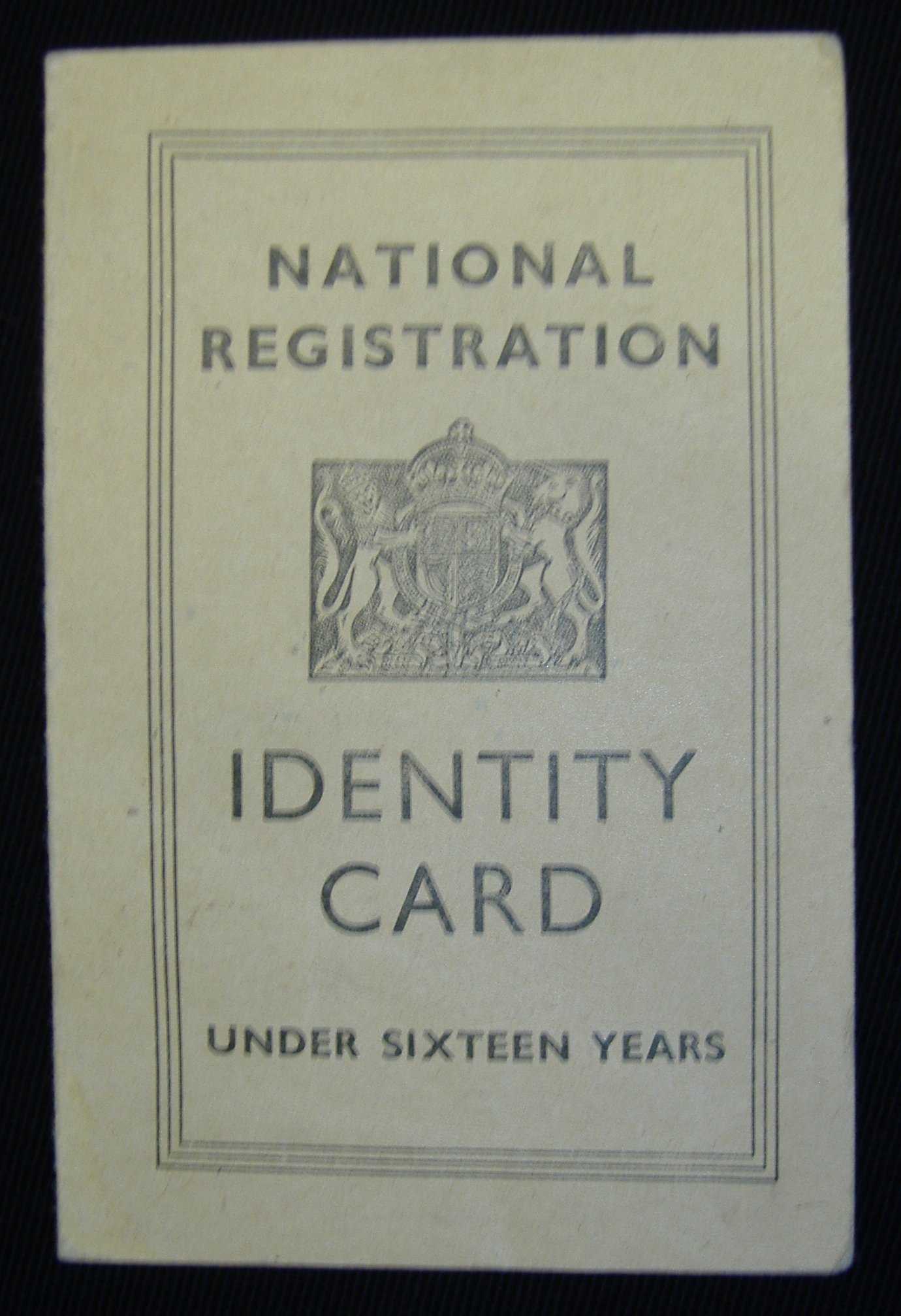 Child's Identity Card: Nen Gallery For World War 2 Identity In World War 2 Identity Card Template