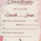 Christian Marriage Certificate Template For Certificate Of Marriage Template