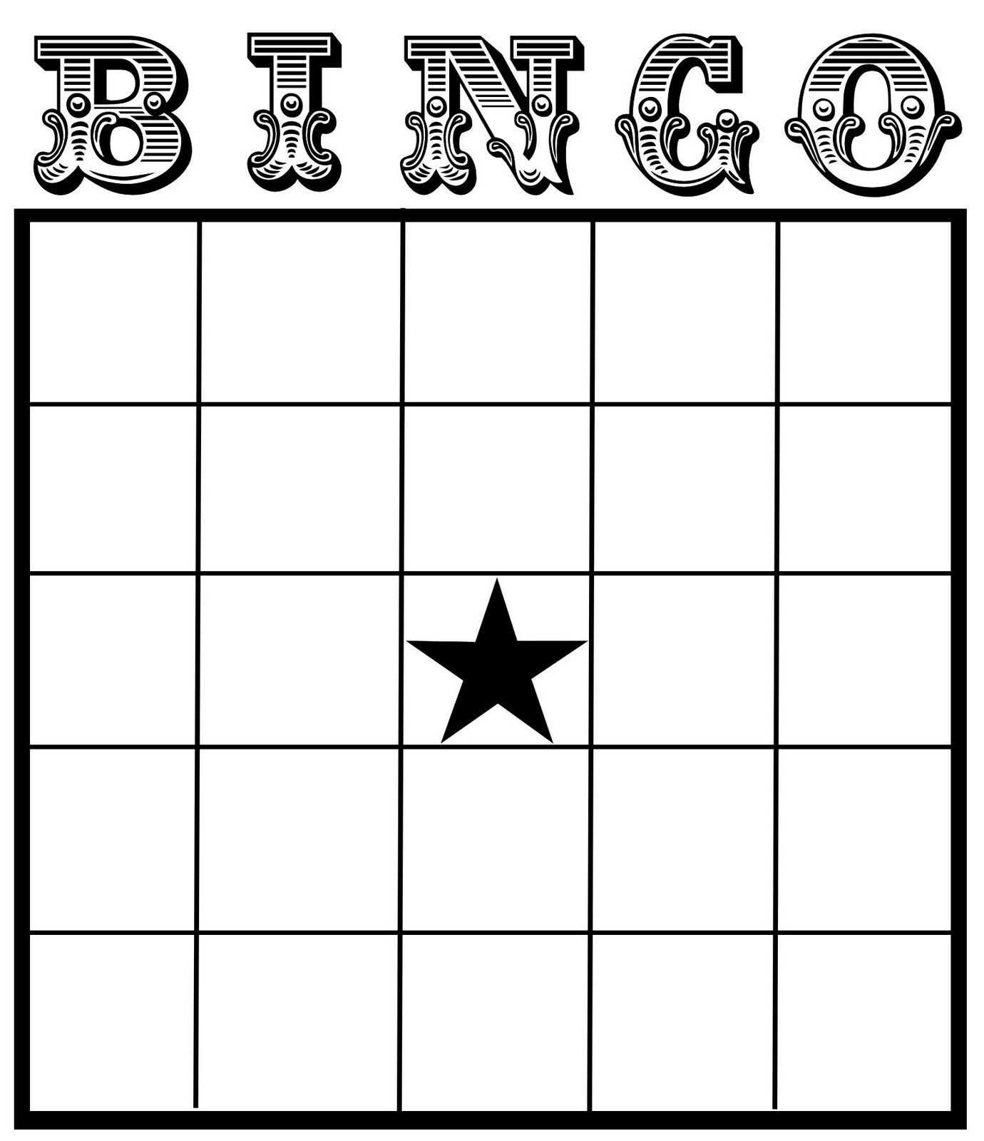 Christine Zani: Bingo Card Printables To Share | Reading For Blank Bingo Template Pdf