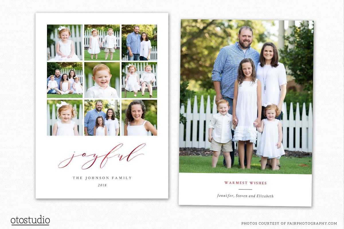 Christmas Card Template For Photographers Cc241 For Holiday Card Templates For Photographers