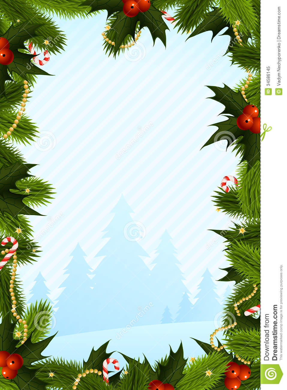 Christmas Card Template Stock Vector. Illustration Of Shape With Regard To Blank Christmas Card Templates Free