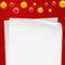 Christmas Card Template With Blank Paper And Mistletoes Eps For Blank Christmas Card Templates Free
