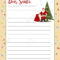 Christmas Letter From Santa Claus Template. Layout In A4 Size Inside Christmas Note Card Templates