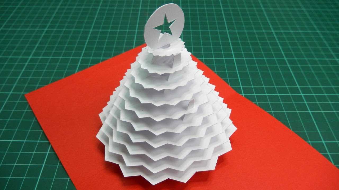 Christmas Tree Pop Up Card Tutorial – 02 (Part 1) Regarding 3D Christmas Tree Card Template