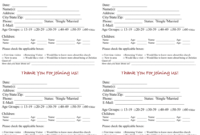 Church Visitor Card Template for Church Visitor Card Template