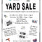 Church Yard Sale Flyer | Gt Midwest: Garage Sale | Projects In Garage Sale Flyer Template Word