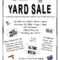 Church Yard Sale Flyer | Gt Midwest: Garage Sale | Projects In Garage Sale Flyer Template Word