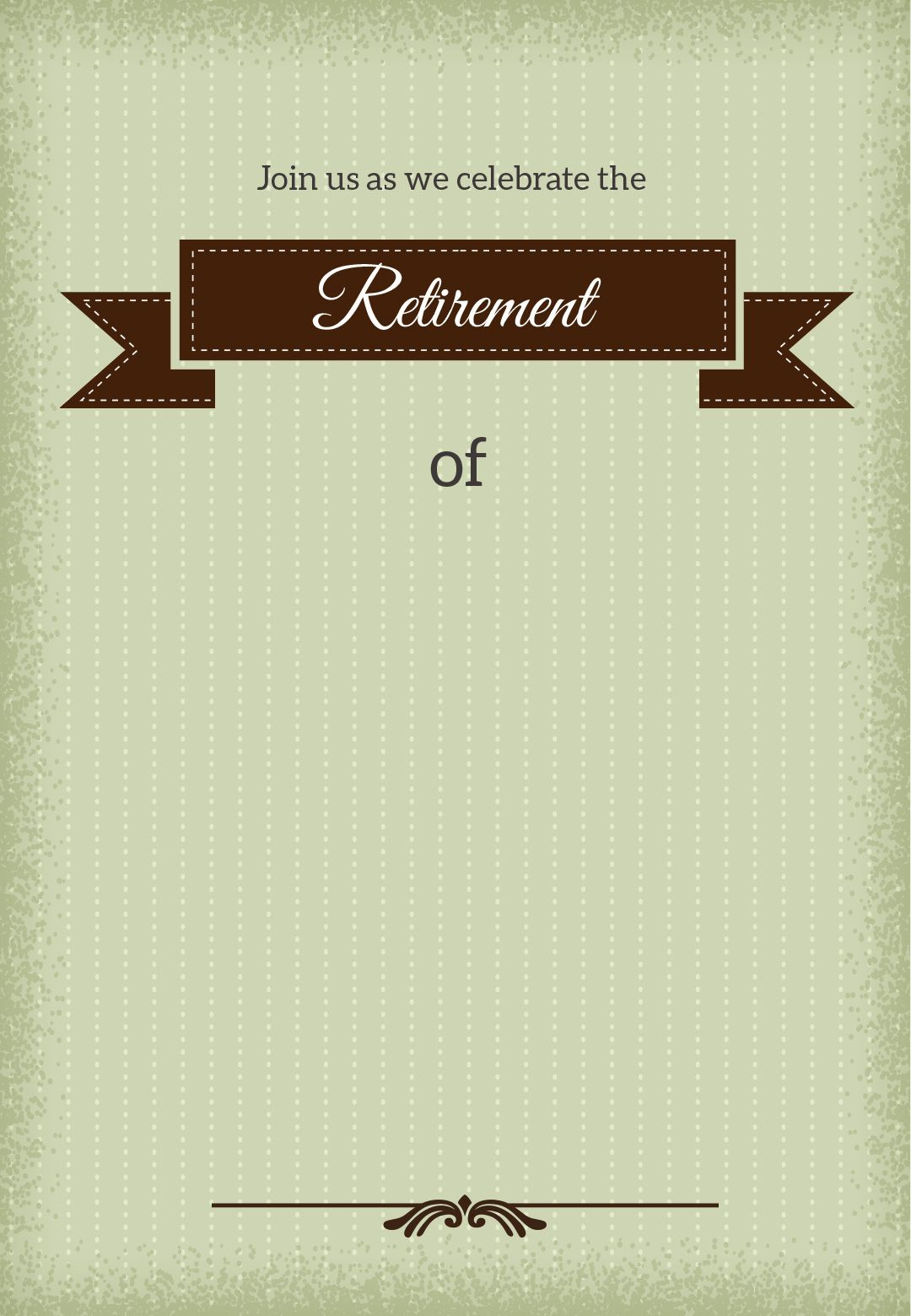 Classic Banner – Free Printable Retirement Party Invitation Regarding Farewell Certificate Template