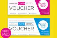 Clean And Modern Gift Voucher Template Psd | Psdfreebies throughout Gift Certificate Template Photoshop