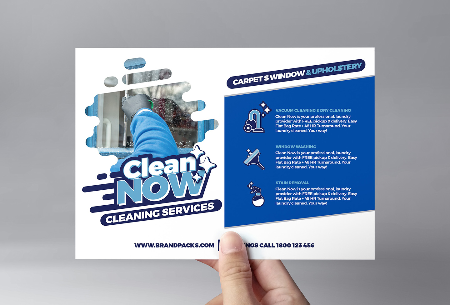 Cleaning Service Flyer Template In Psd, Ai & Vector – Brandpacks Intended For Commercial Cleaning Brochure Templates