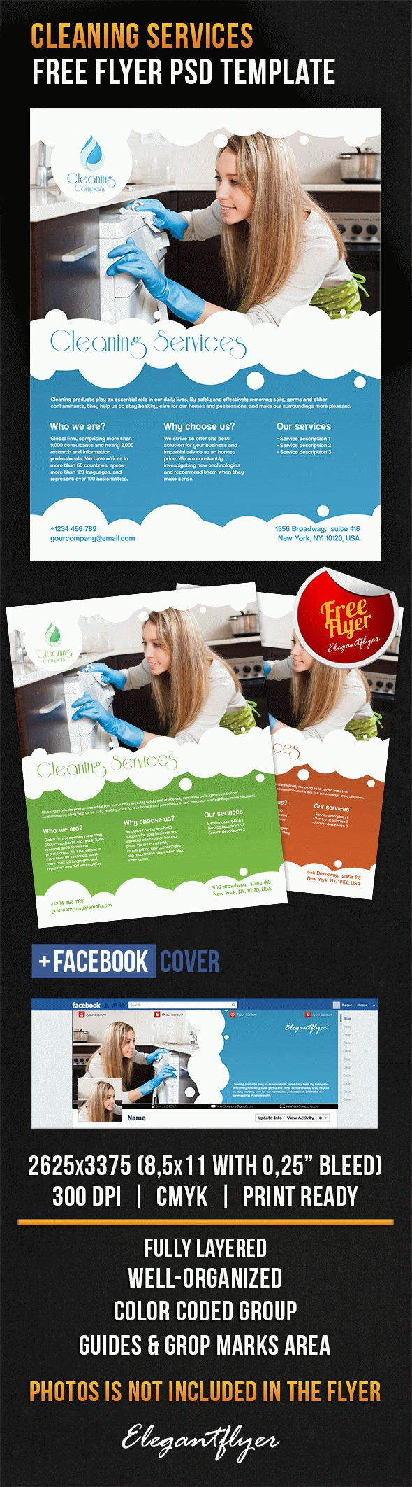 Cleaning Services – Free Flyer Psd Template For Cleaning Brochure Templates Free