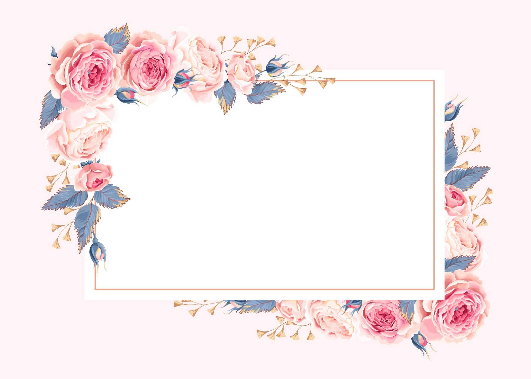 Climbing Roses – Rsvp Card Template (Free | My Cliche Future Regarding Free Printable Blank Greeting Card Templates