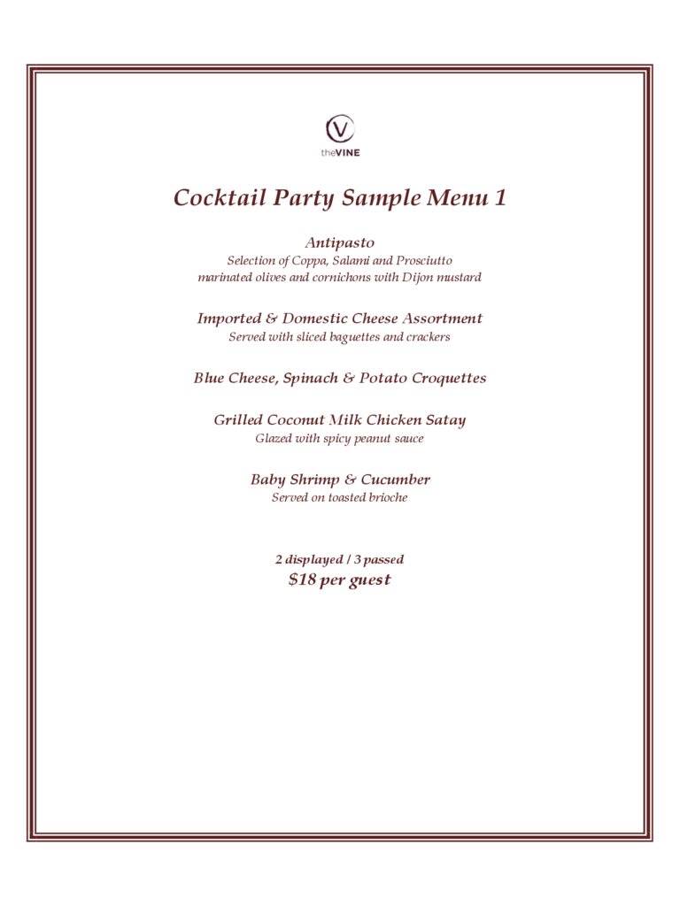 Cocktail Menu Template – 2 Free Templates In Pdf, Word Pertaining To Cocktail Menu Template Word Free