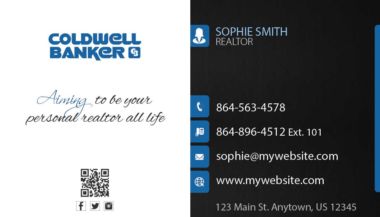 Coldwell Banker Business Cards 23 | Coldwell Banker Business Intended For Coldwell Banker Business Card Template