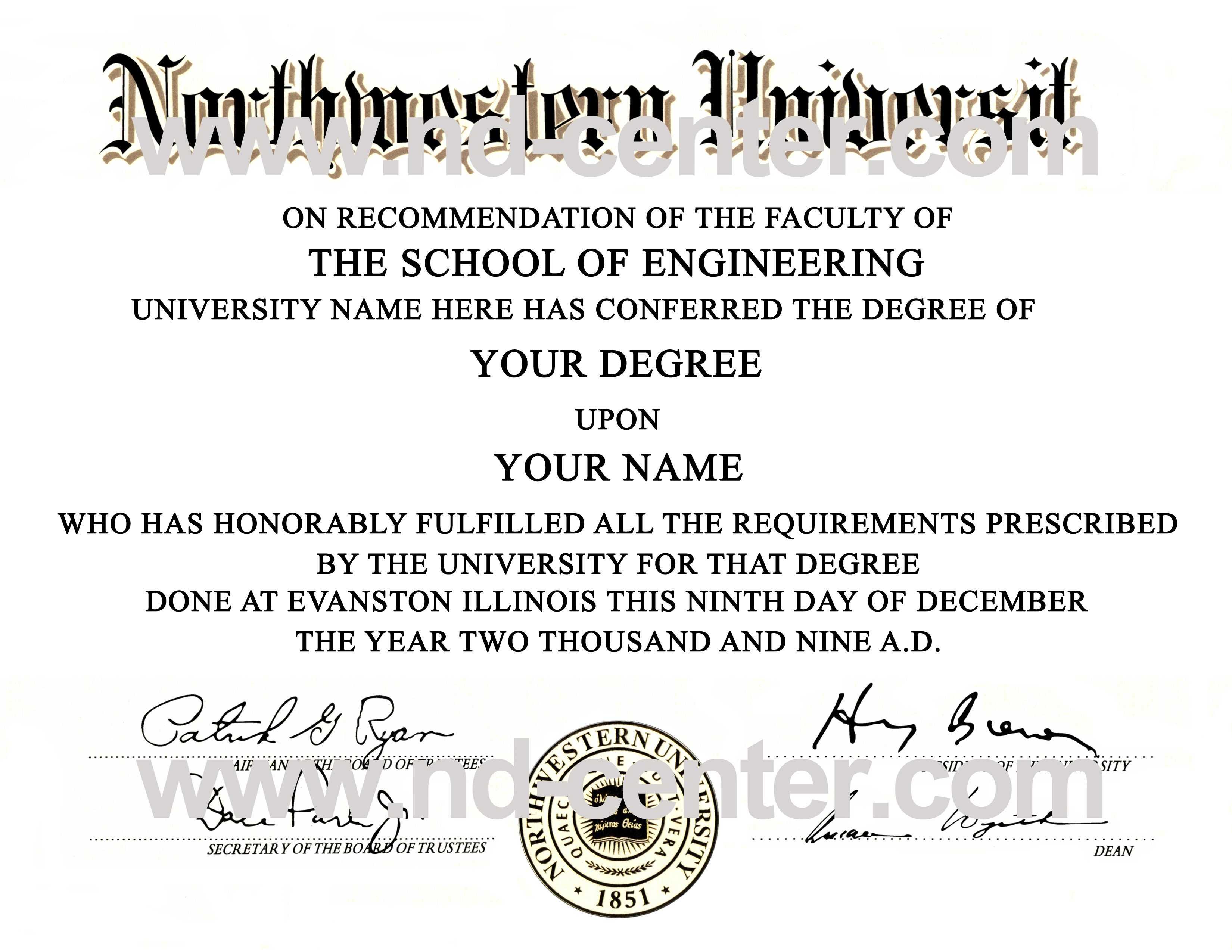 College Degree Certificate Templates Quality Fake Diploma Within Masters Degree Certificate Template