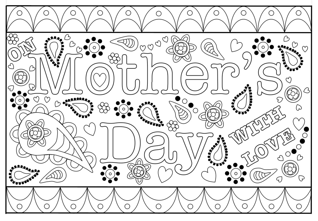 Colouring Mothers Day Card Free Printable Template Regarding Mothers Day Card Templates
