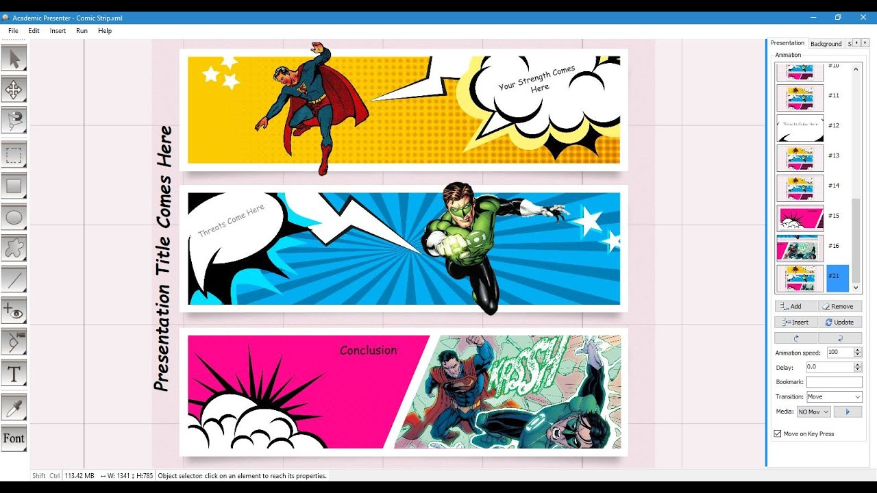 Comic Strip Template With Powerpoint Comic Template