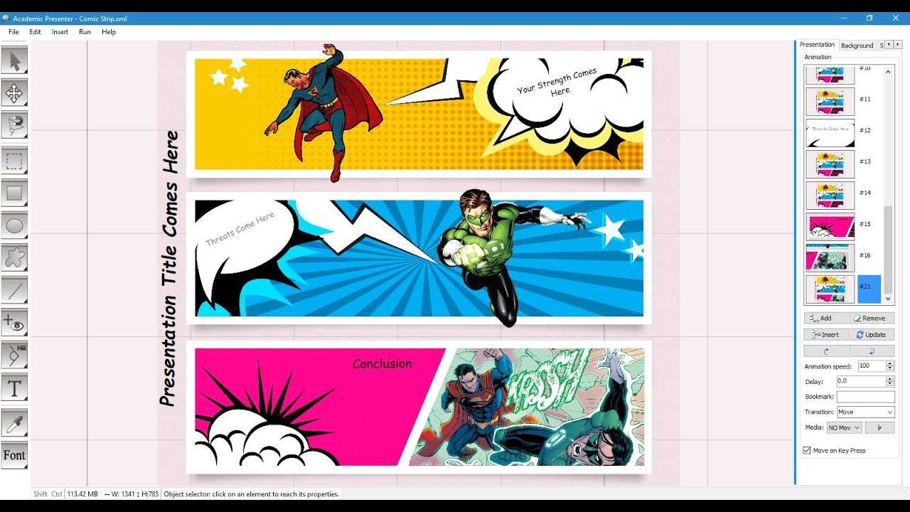 Comic Strip Template With Powerpoint Comic Template