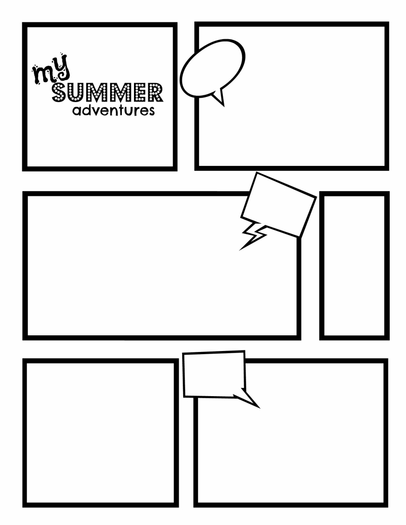 Comic Strips.pdf | Graphic Novels | Comic Strip Template Regarding Printable Blank Comic Strip Template For Kids