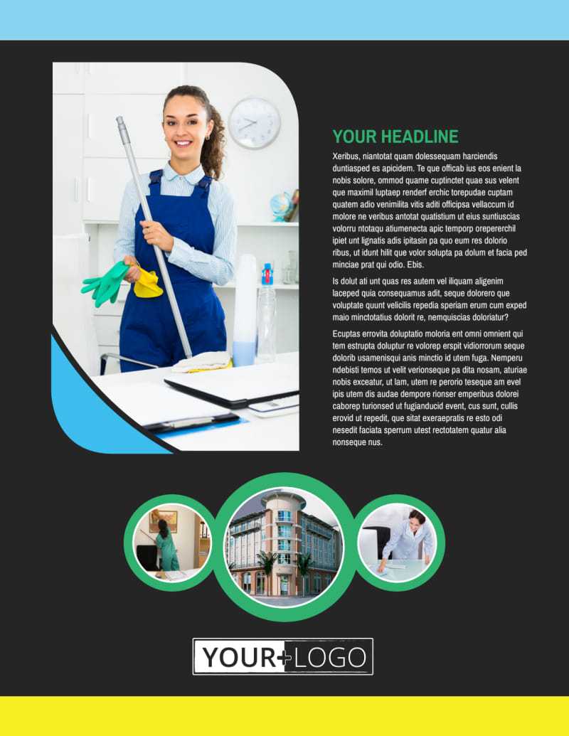 Commercial Office Cleaning Flyer Template Throughout Commercial Cleaning Brochure Templates