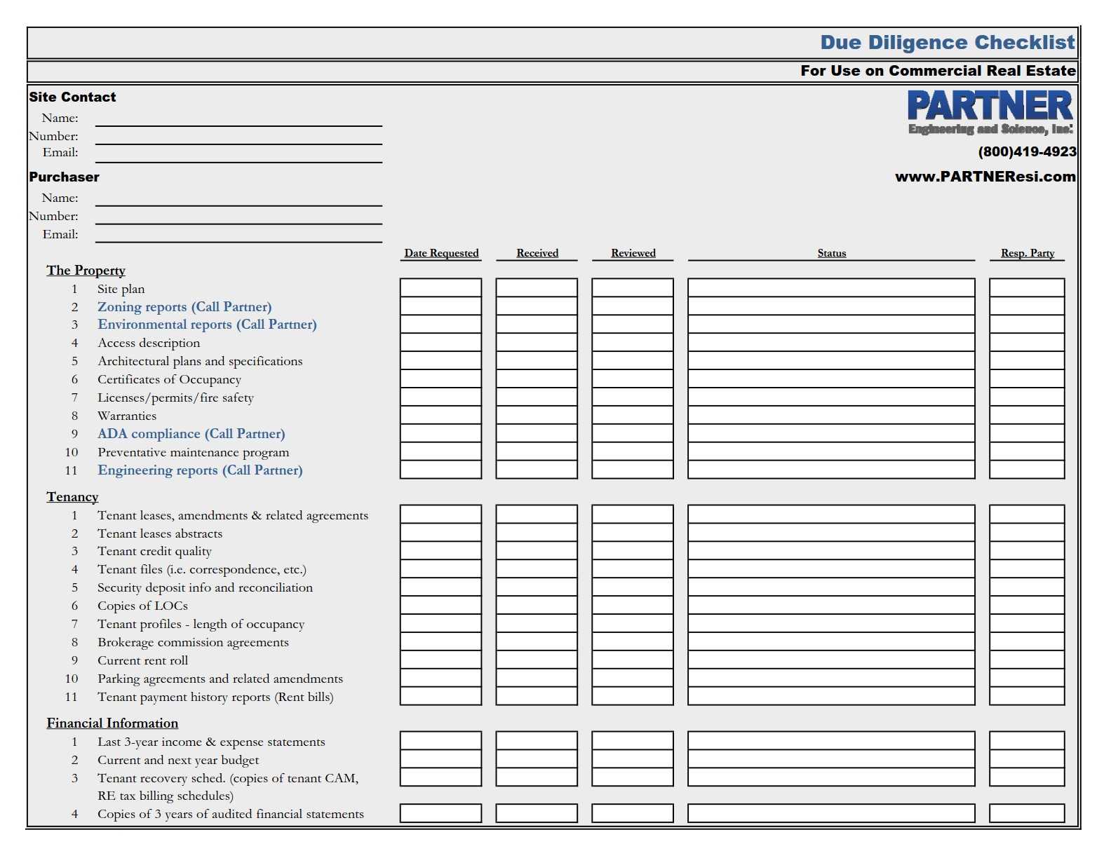 Commercial Real Estate Due Diligence Checklist Inside Property Condition Assessment Report Template