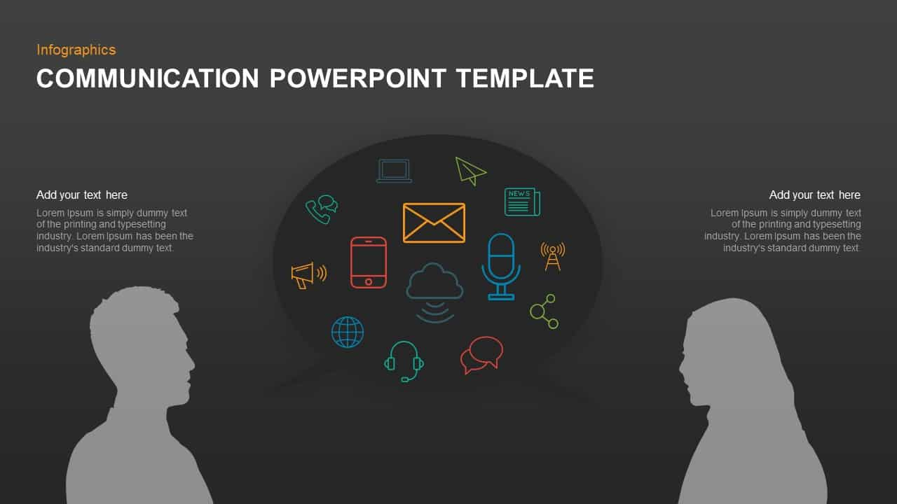 Communication Powerpoint Template & Keynote Diagram With Powerpoint Templates For Communication Presentation