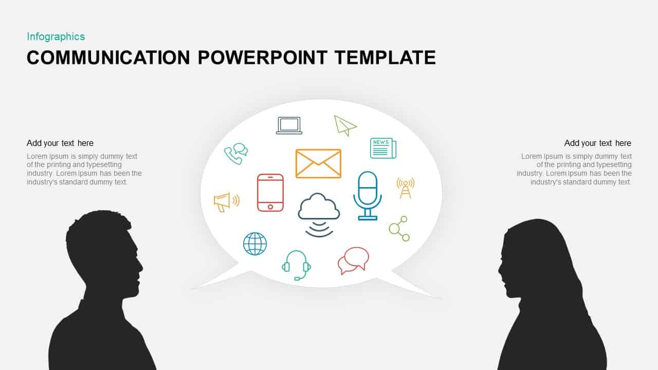 Communication Powerpoint Template & Keynote Diagram With Regard To Powerpoint Templates For Communication Presentation