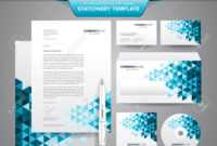 Complete Set Of Business Stationery Template Such As Letterhead,.. inside Business Card Letterhead Envelope Template