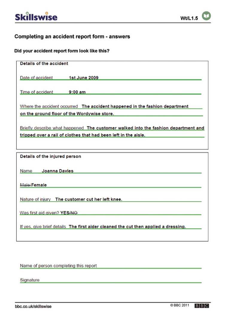 Completing An Accident Report Form Nys Dmv Mv Motor Vehicle In Accident Report Form Template Uk