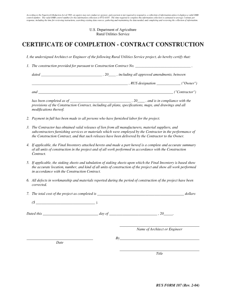 Completion Certificate Sample Construction – Fill Online Intended For Construction Certificate Of Completion Template