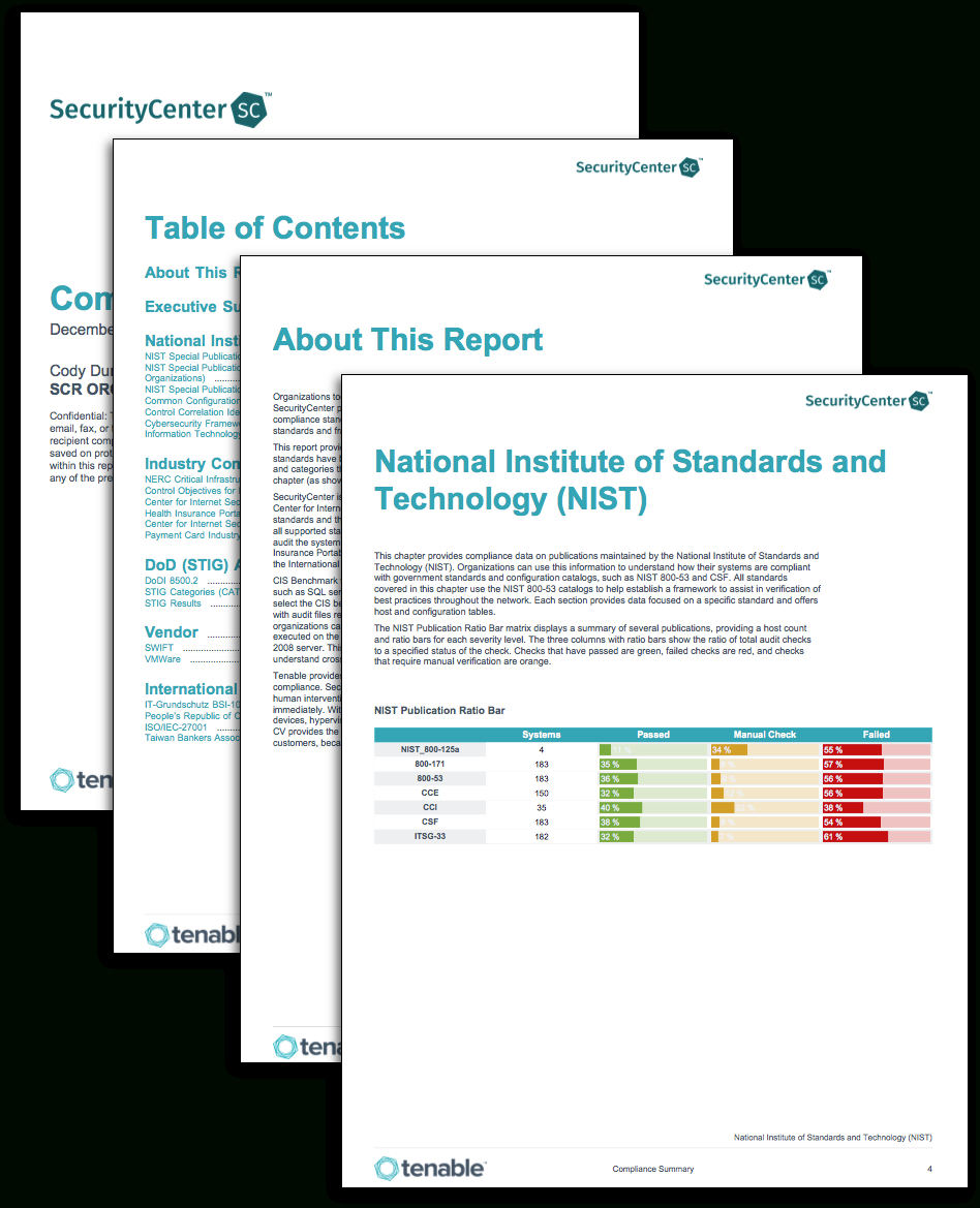 Compliance Summary Report - Sc Report Template | Tenable® With Regard To Pci Dss Gap Analysis Report Template