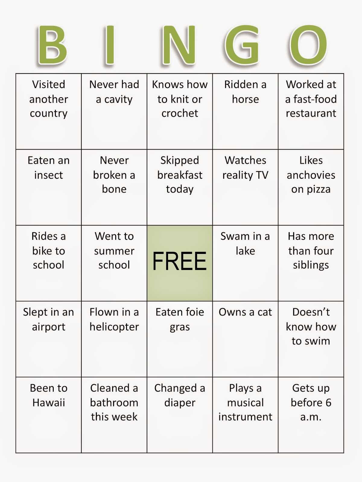 Composition Classroom: Back To School Bingo Ice Breaker Throughout Ice Breaker Bingo Card Template