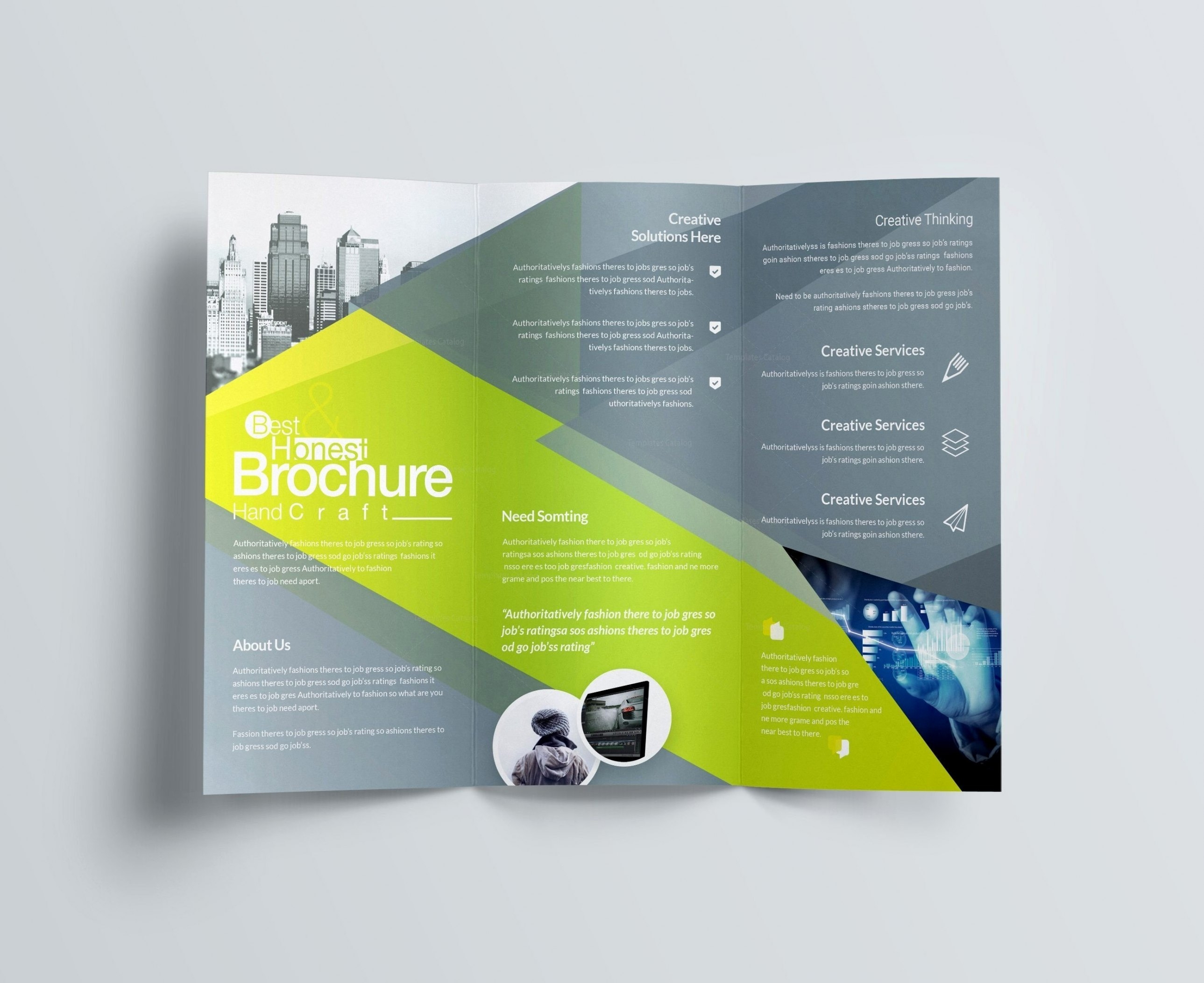 Computer Science Brochure Templates Design Free Download Throughout Creative Brochure Templates Free Download