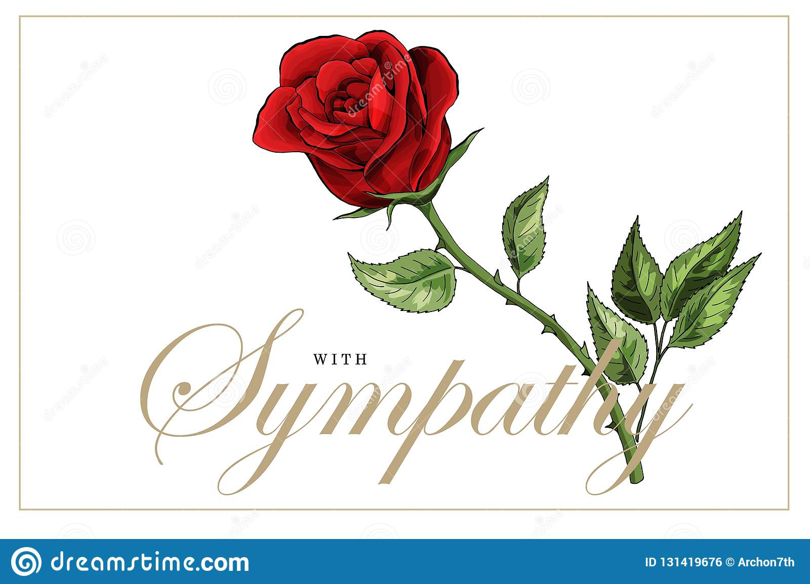 Condolences Sympathy Card Floral Red Roses Bouquet And Pertaining To Sympathy Card Template