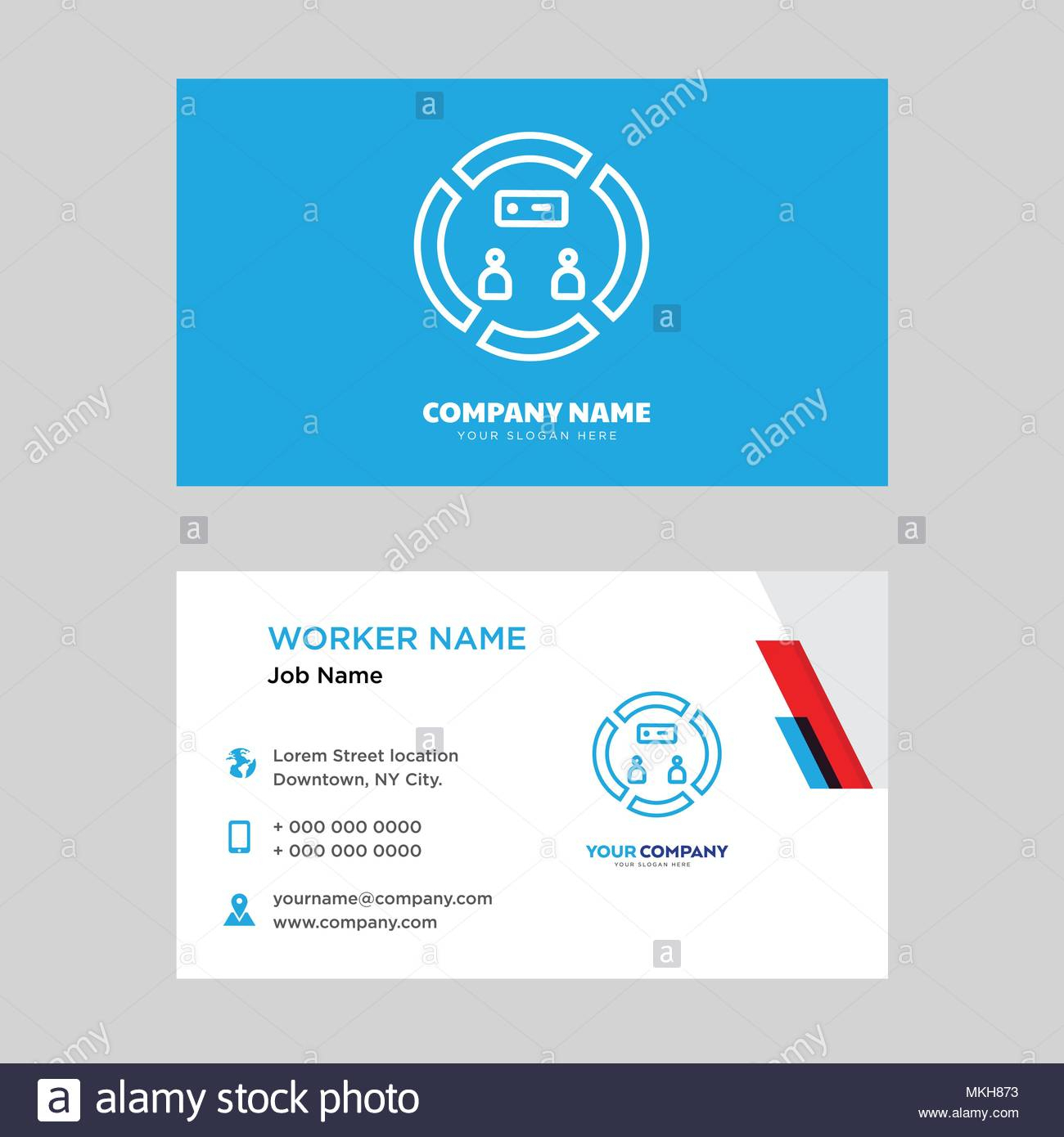Conference Business Card Design Template, Visiting For Your Regarding Conference Id Card Template
