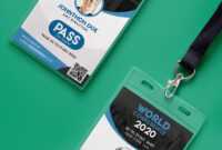 Conference Vip Entry Pass Id Card Template Psd | Psd Print with regard to Conference Id Card Template
