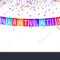 Congratulations Banner Template Balloons Confetti Isolated Throughout Congratulations Banner Template