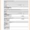Construction Accident Report Form Sample | Work | Report With Regard To Technical Support Report Template