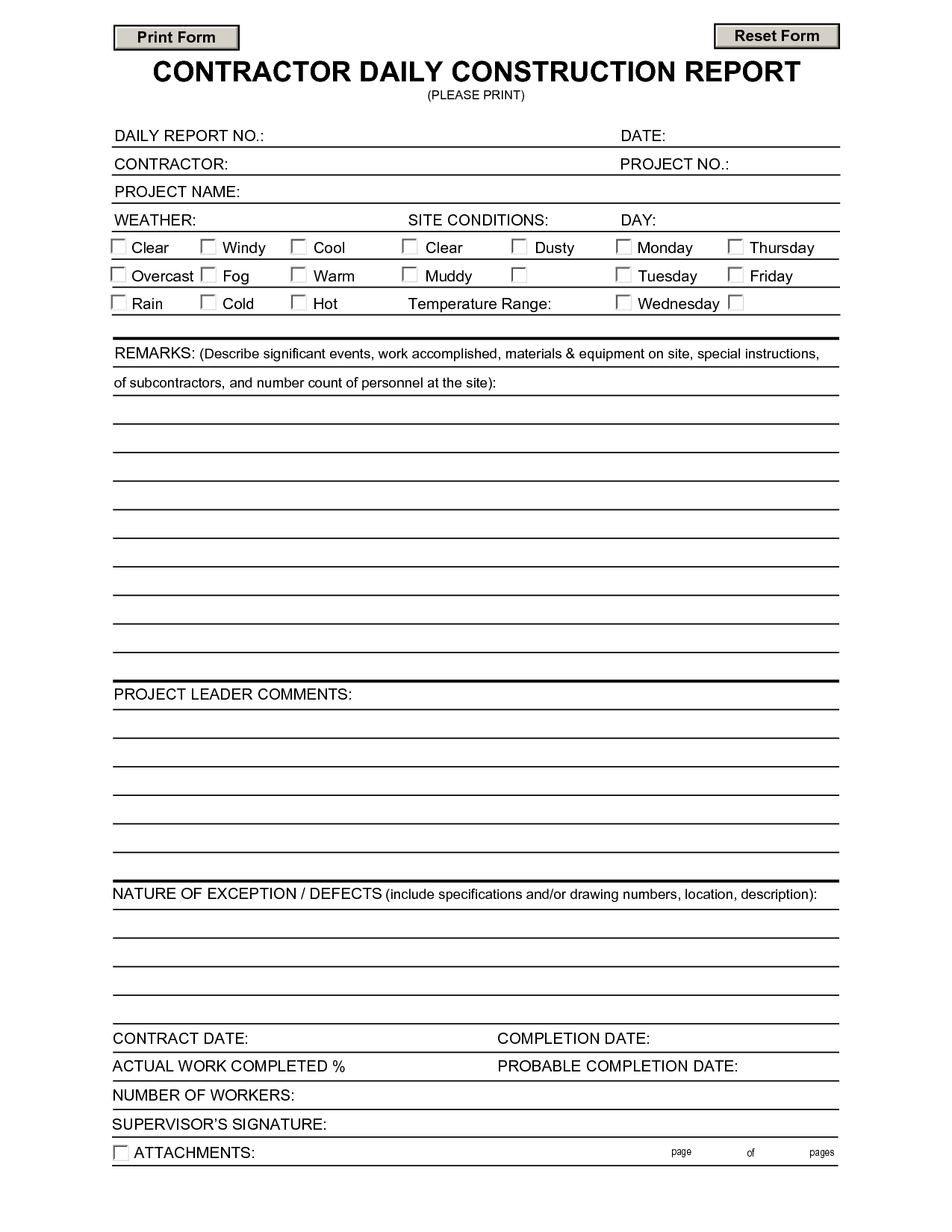 Construction Daily Report Template | Contractors | Report Regarding Progress Report Template For Construction Project