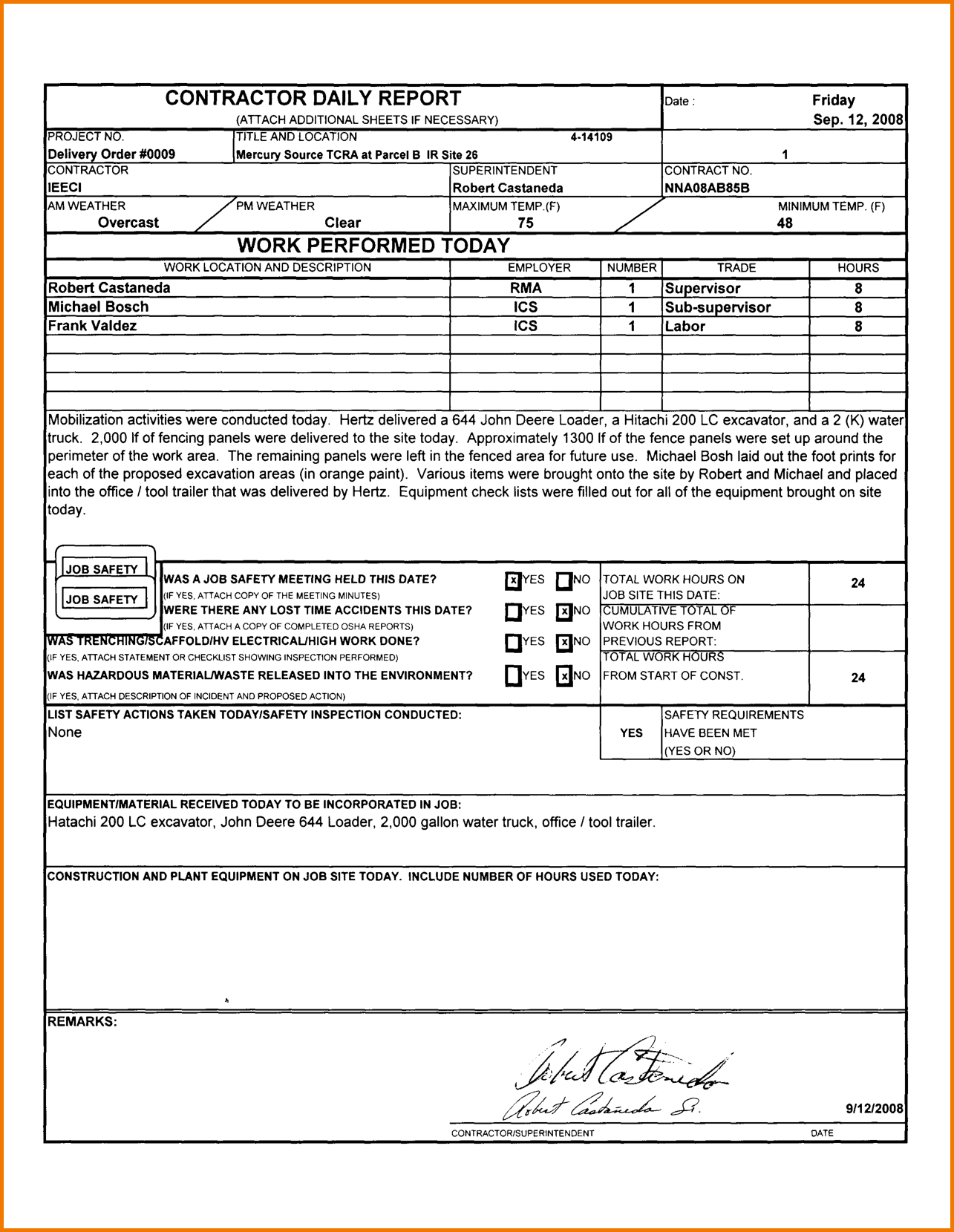 Construction Superintendent Daily Log Template Templates New With Superintendent Daily Report Template