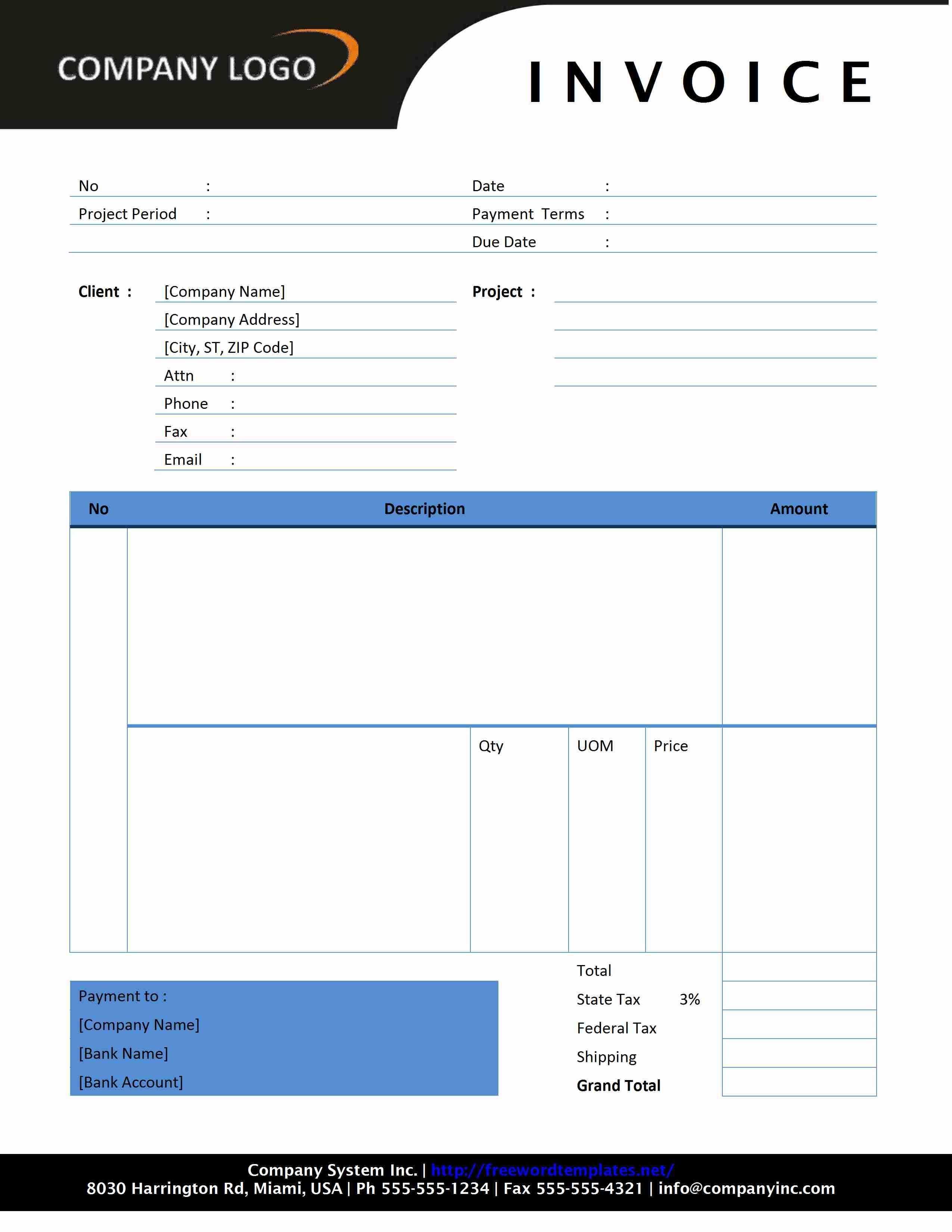 Consultant Invoice Freewordtemplates Consultant Invoice For Invoice Template Word 2010